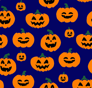 Smiling pumpkins (blue) BK22-A35 - 
