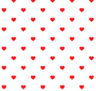 Diagonal hearts BK23-A14 - seamless vector pattern